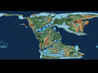 Jura vor 150 Millionen Jahren / 
© EarthByte Group